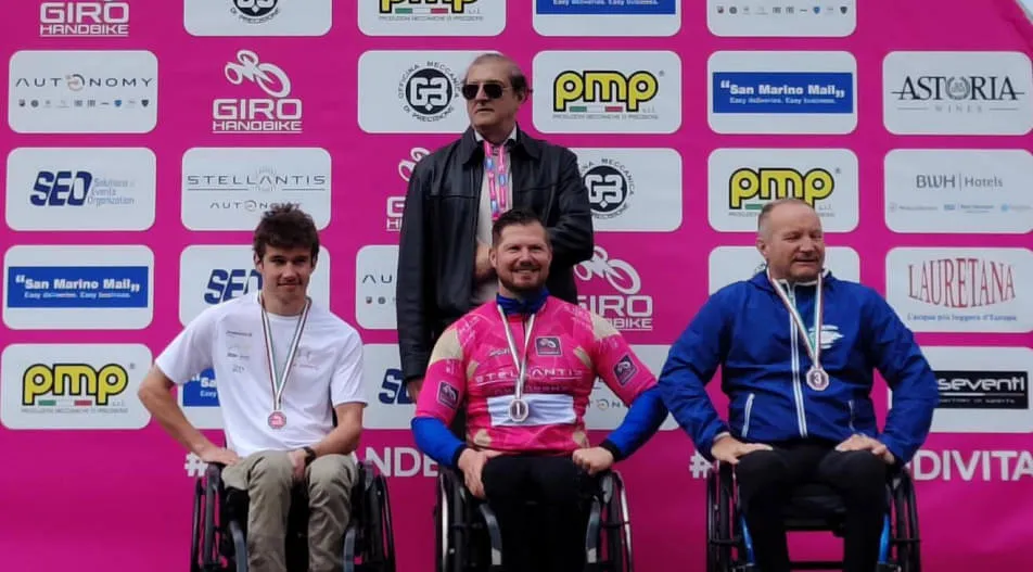 1.-Podestplatz-in-der-Saison-2025-Giro-dItalia-Handbike-30.03.2025-Reggio-Calabria